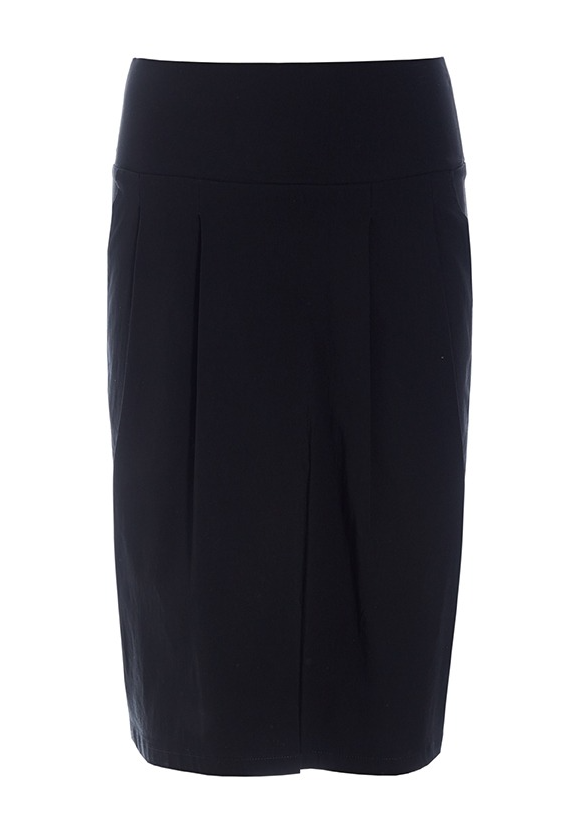 Magic stretch skirt with pleat