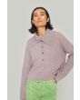 Cloud cashmere blouse with collar