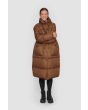 Feather down coat with hood
