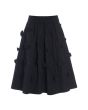 Fukkura poplin skirt with bows